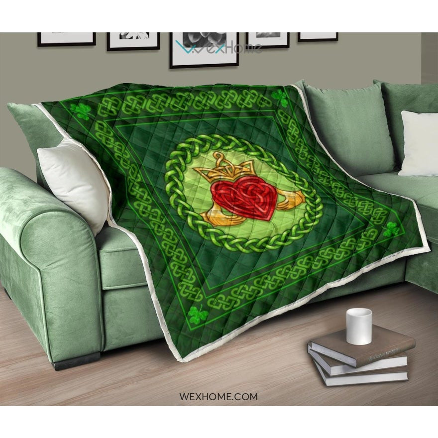 WEXHOME Irish Heart Premium Quilt