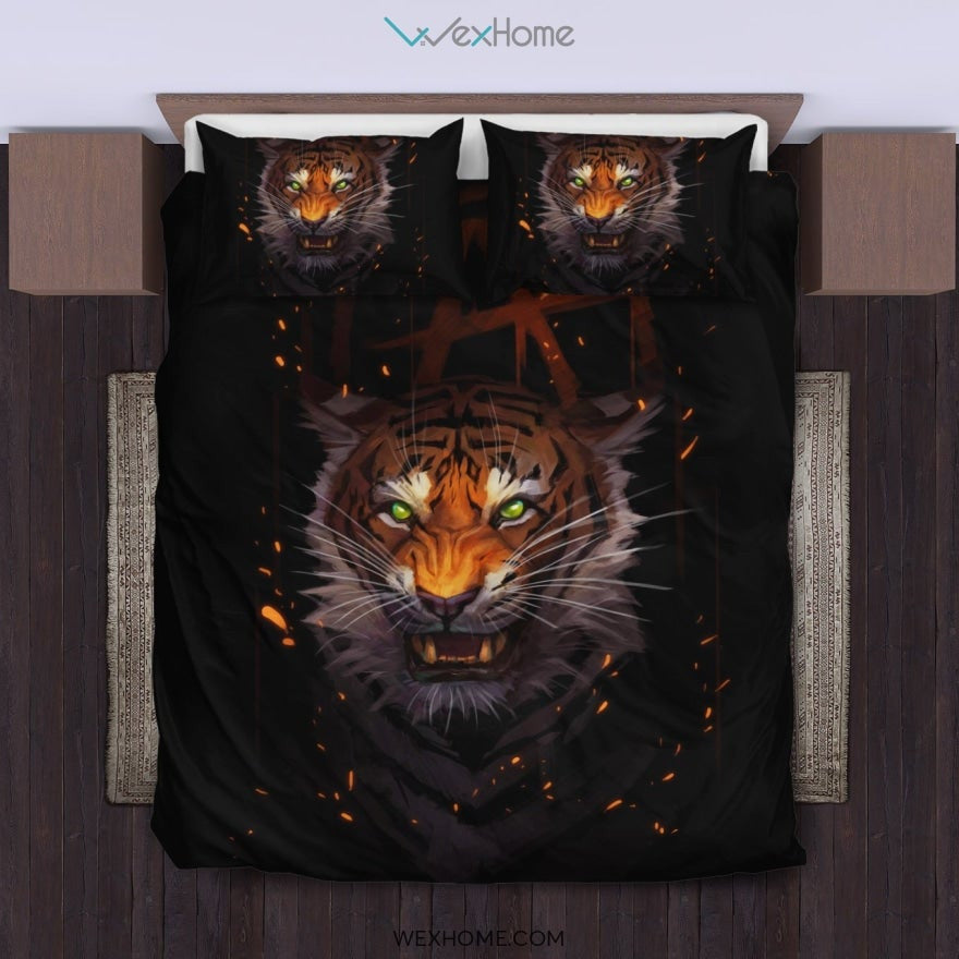 Tiger Bedding Set 3 - duvet cover and pillowcase set - Unique Design Amazing Gift