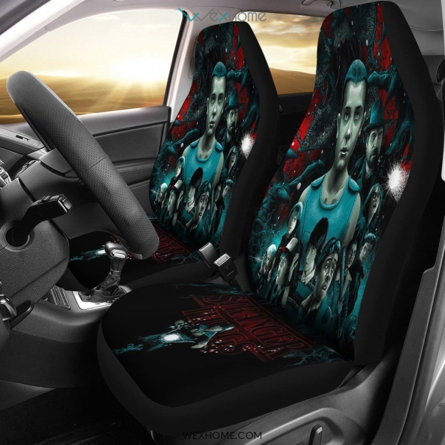 Stranger Things Car Seat Cover Poster for Fans Best Car Decor 2021