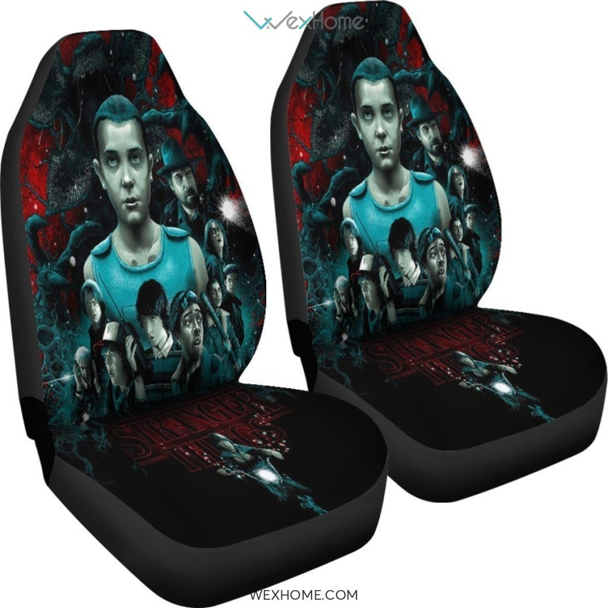 Stranger Things Car Seat Cover Poster for Fans Best Car Decor 2021