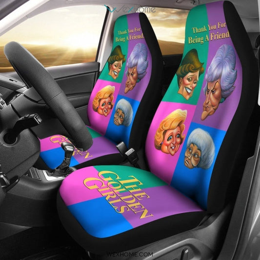 The Golden Girls Car Seat Cover Colorful TV Show Fan Gift H1221