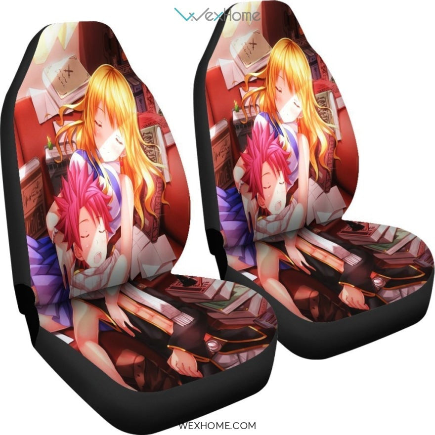 Natsu And Lucy Fairy Tail Anime Car Seat Covers