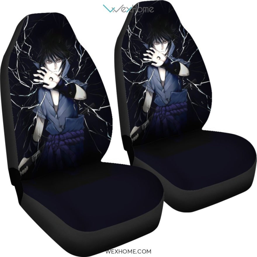 Sasuke Moon Naruto Anime Car Seat Covers