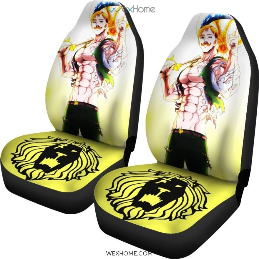 Seven Deadly Sins Escanor Anime Car Seat Covers