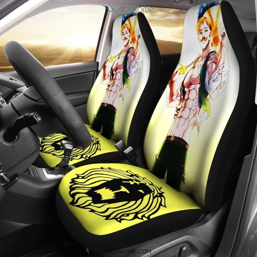 Seven Deadly Sins Escanor Anime Car Seat Covers