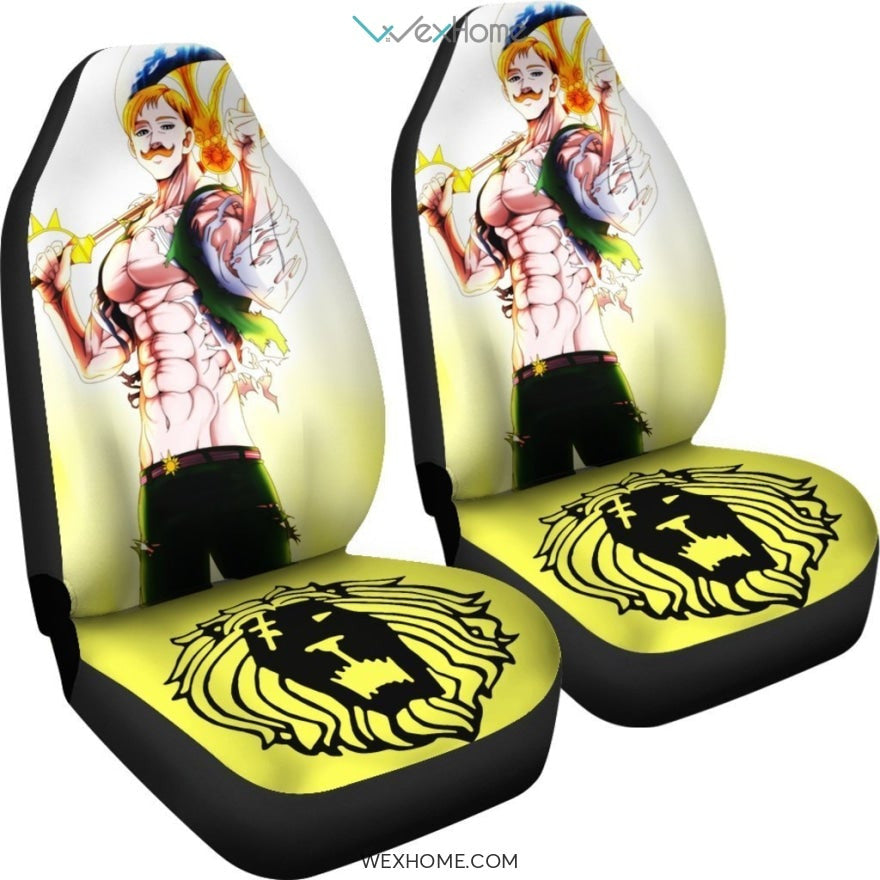 Seven Deadly Sins Escanor Anime Car Seat Covers