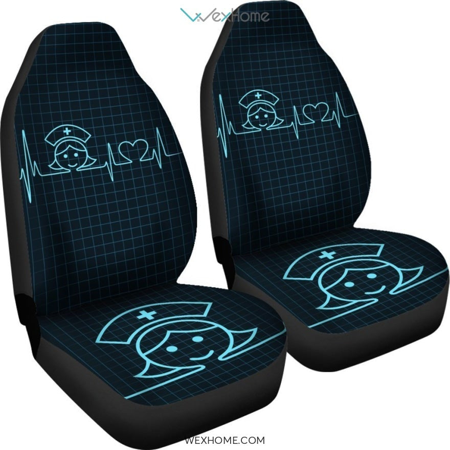 Nurse Heart Beat Car Seat Cover 191119 (Set of 2)