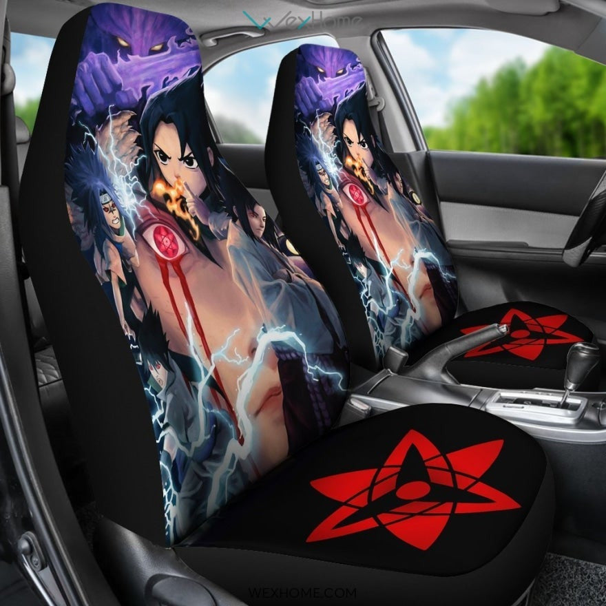 Sasuke Kun Naruto Anime Car Seat Covers
