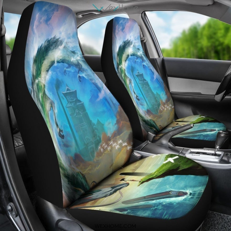 Spirited Away Dragon Anime Car Seat Covers