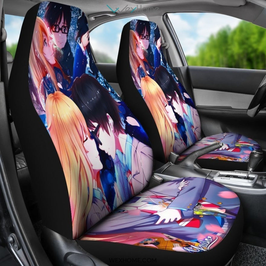 Shigatsu Wa Kimi No Uso Anime Car Seat Covers