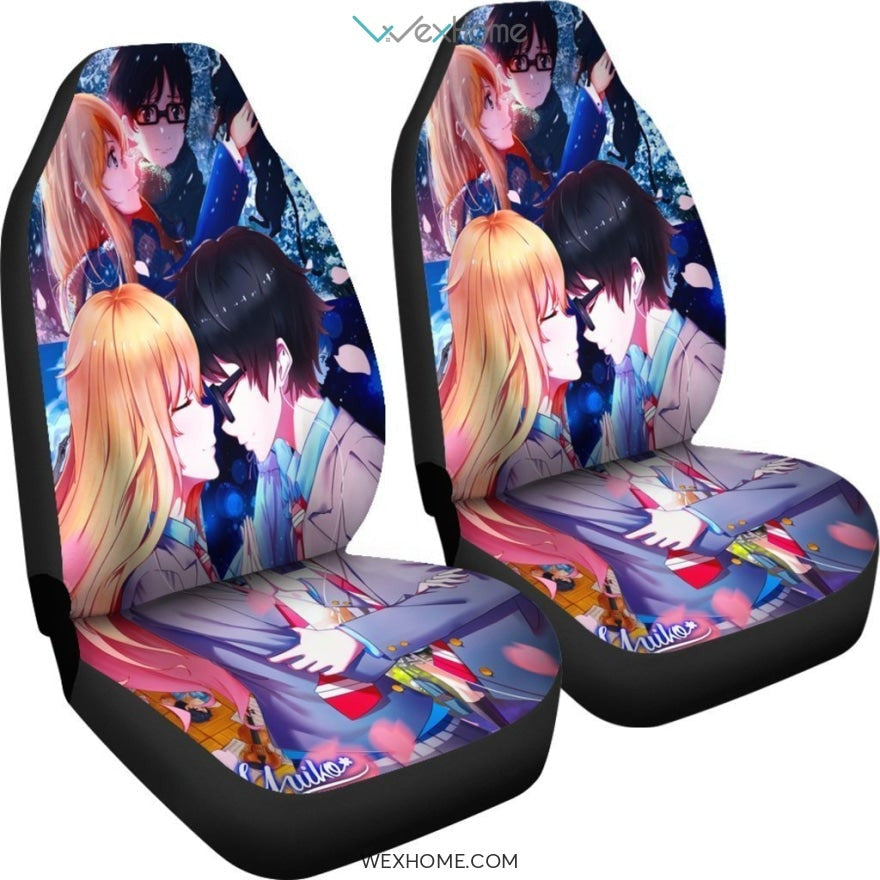 Shigatsu Wa Kimi No Uso Anime Car Seat Covers