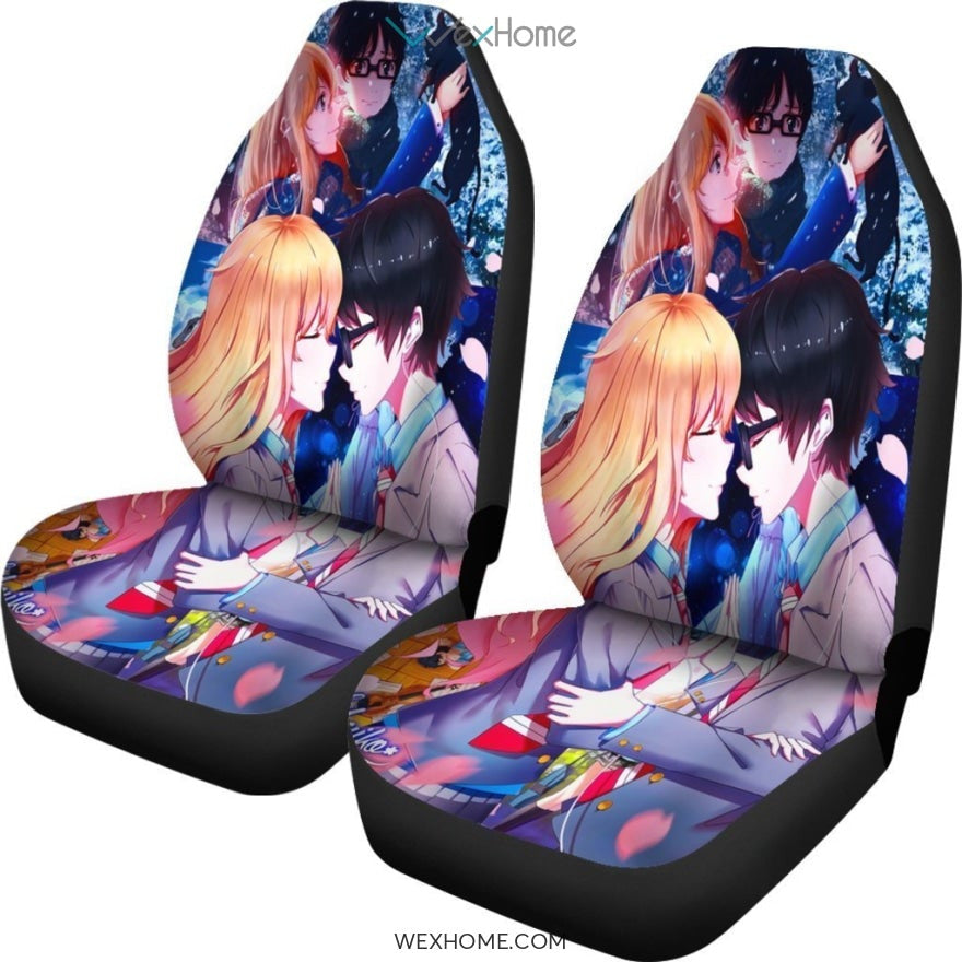Shigatsu Wa Kimi No Uso Anime Car Seat Covers