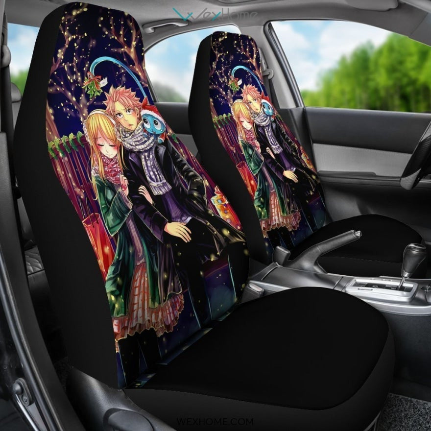 Natsu And Lucy Fairy Tail Anime Car Seat Covers