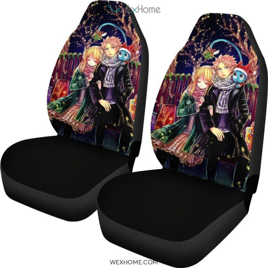 Natsu And Lucy Fairy Tail Anime Car Seat Covers