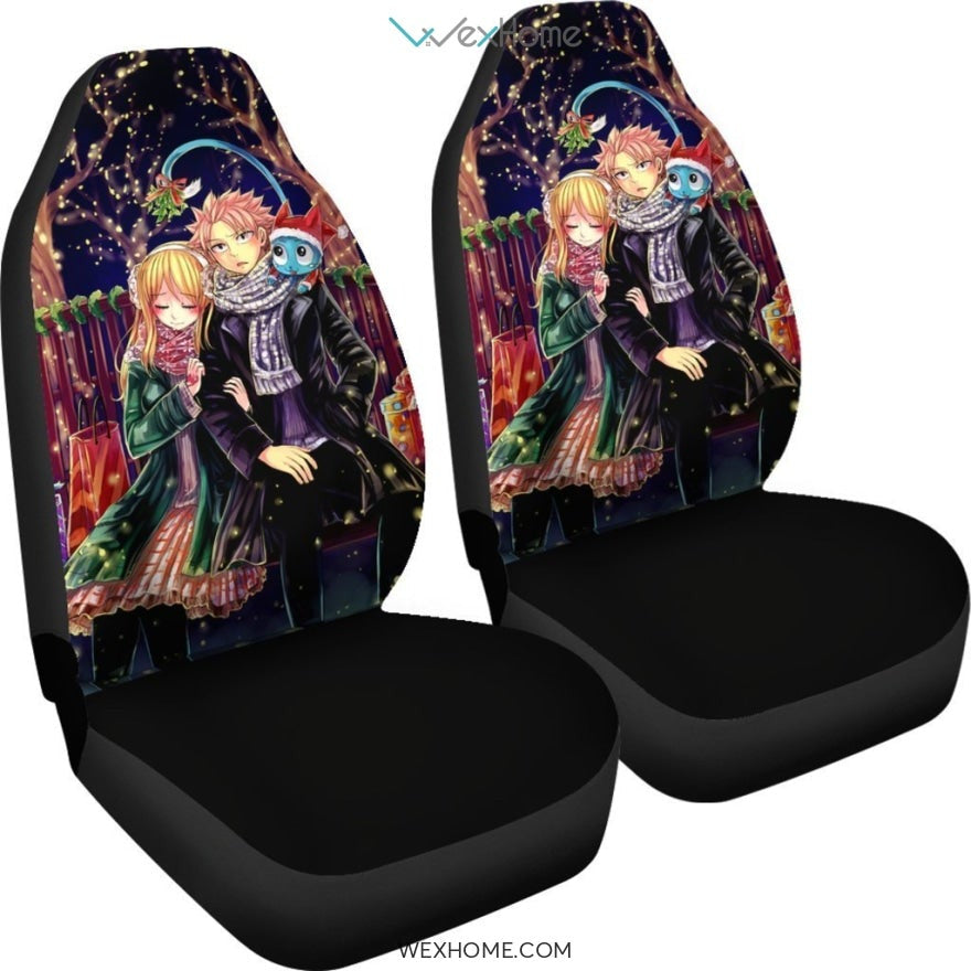 Natsu And Lucy Fairy Tail Anime Car Seat Covers