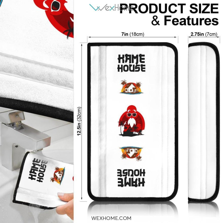 Dragon Ball Anime Seat Belt Covers | DB Master Roshi Kame House Belt Covers