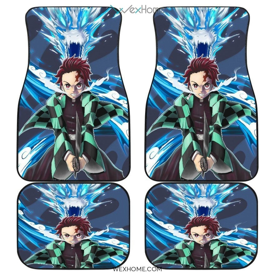 Tanjiro Power Water Dragon Car Mats