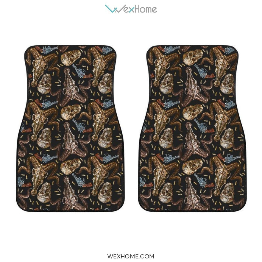 Cute Polar Bear Christmas Snow Pattern Front And Back Car Mats