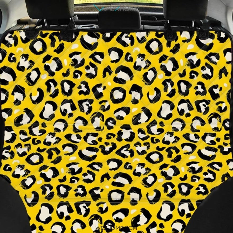 Yellow Leopard Pet Car Seat Cover