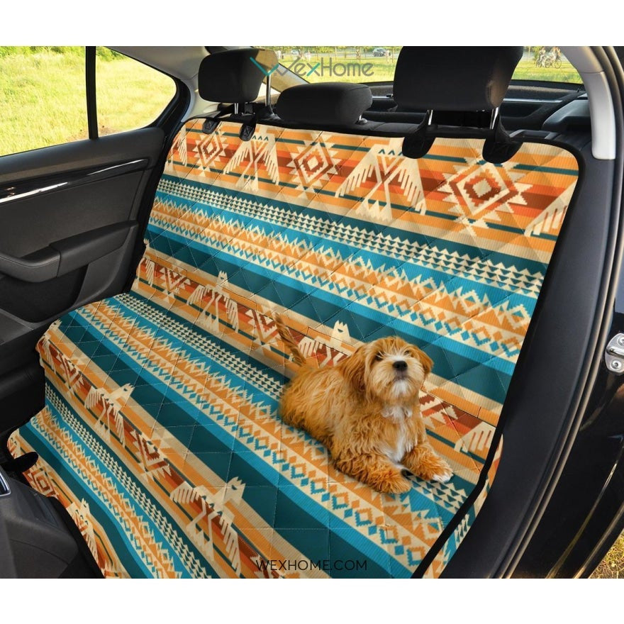 Aztec Eagle Print Pattern Pet Car Seat Cover