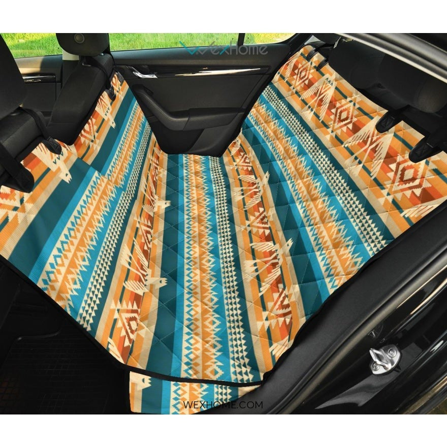 Aztec Eagle Print Pattern Pet Car Seat Cover