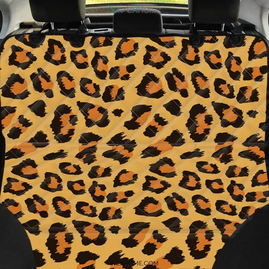 Yellow Cheetah Pet Car Seat Cover