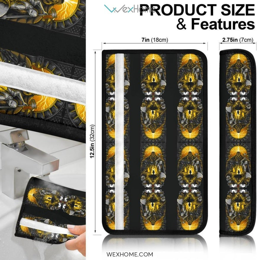 Attack On Titan Anime Seat Belt Covers | AOT Gods Of Titan Belt Covers