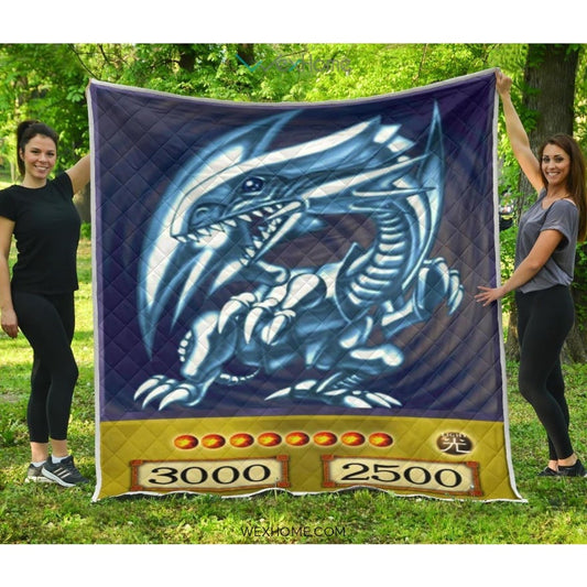 Blue Eyes White Dragon Quilt