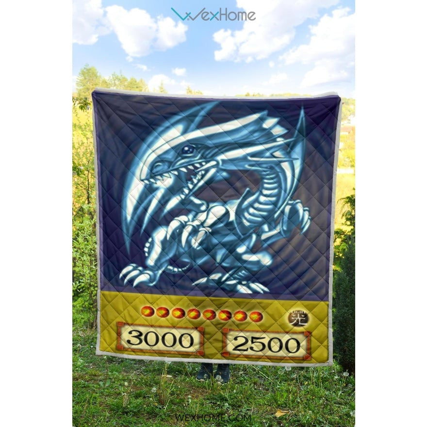 Blue Eyes White Dragon Quilt