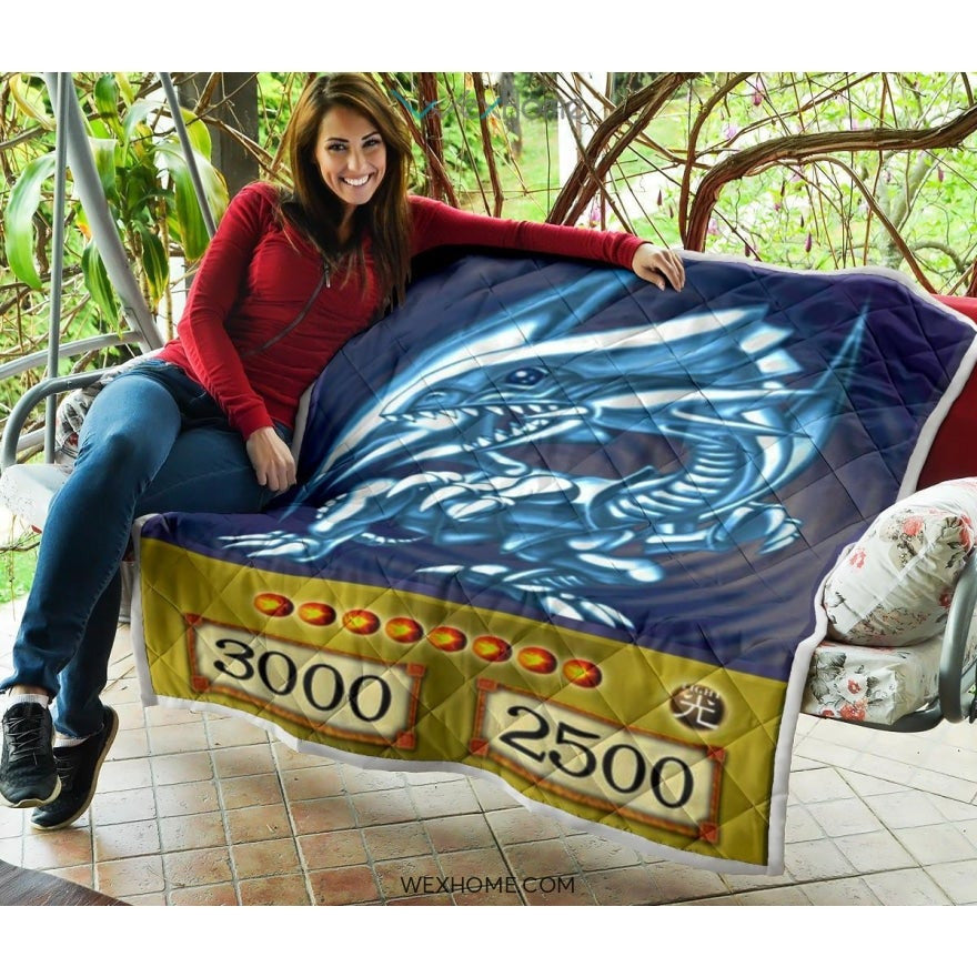 Blue Eyes White Dragon Quilt