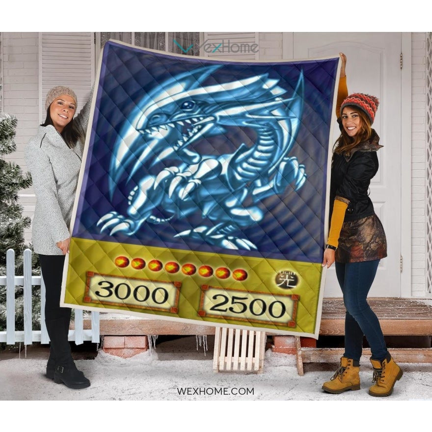 Blue Eyes White Dragon Quilt