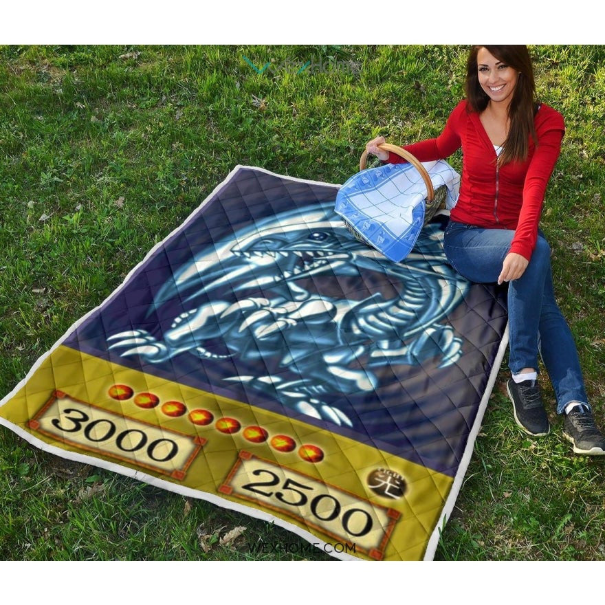 Blue Eyes White Dragon Quilt