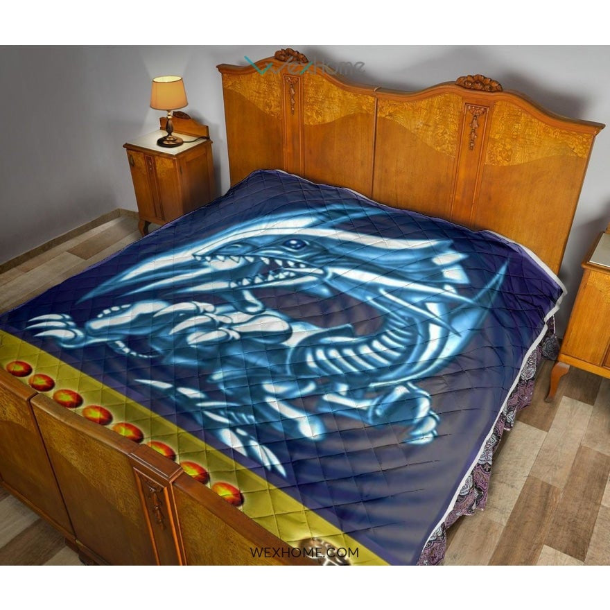 Blue Eyes White Dragon Quilt