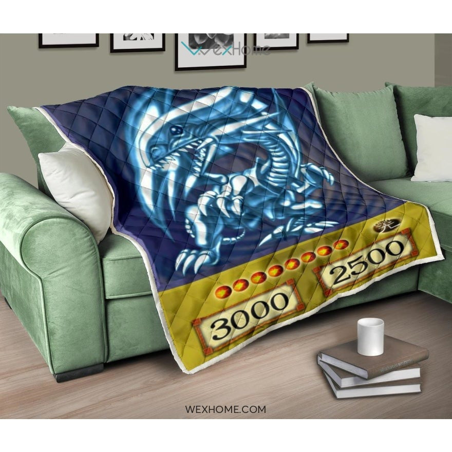 Blue Eyes White Dragon Quilt
