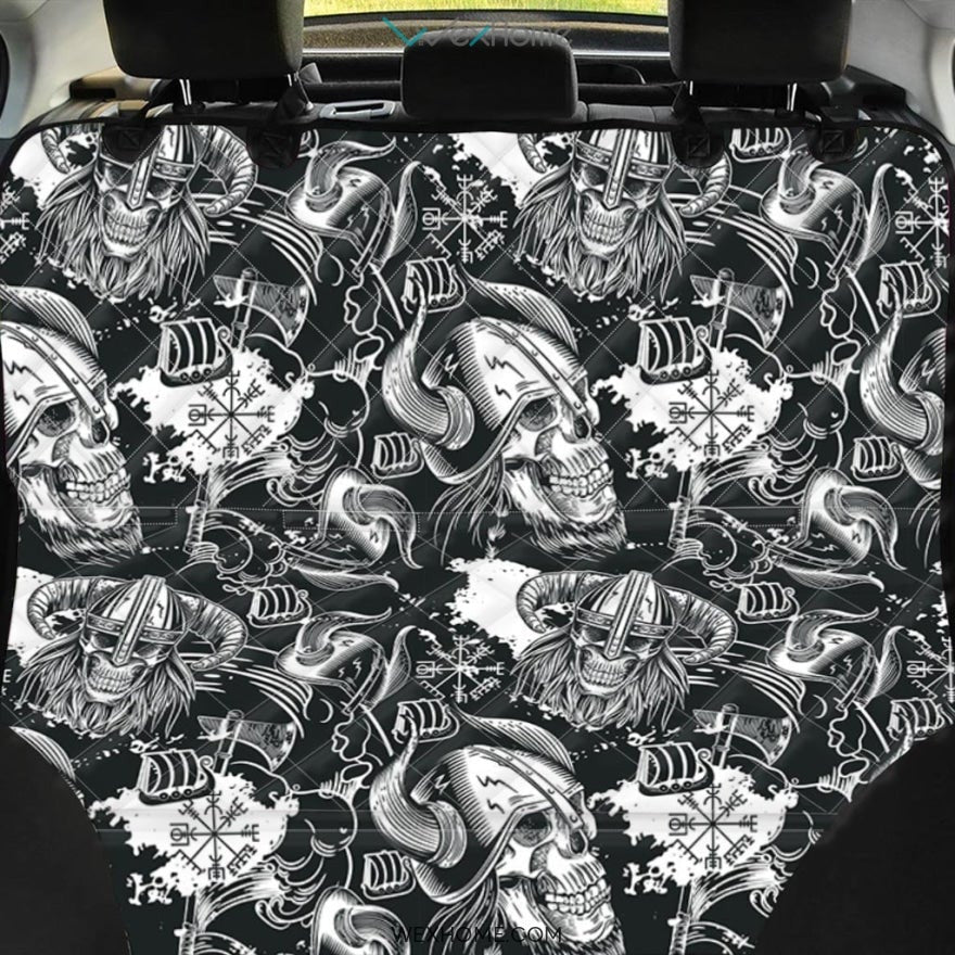Viking Skull Pet Car Seat Cover