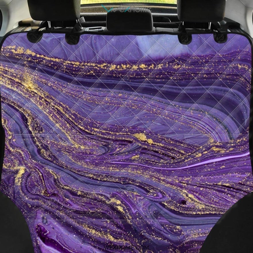 Violet Marble Pet Car Seat Cover