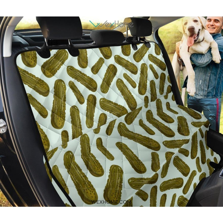 Cucumber Pickle Print Pattern Pet Car Seat Cover