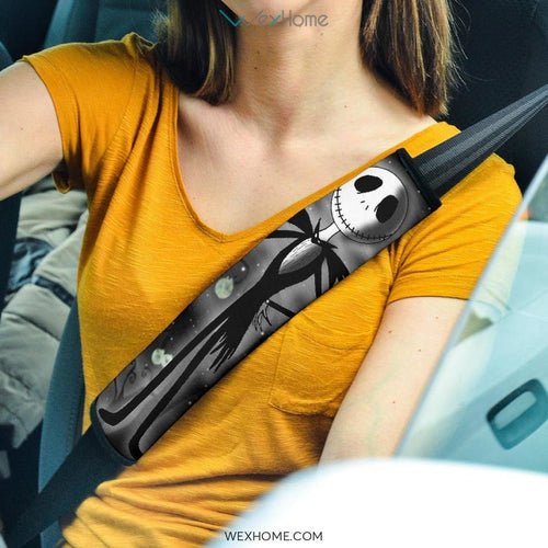 The Nightmare Before Christmas Cartoon Seat Belt Covers | Cute Jack In Night Artwork Belt Covers