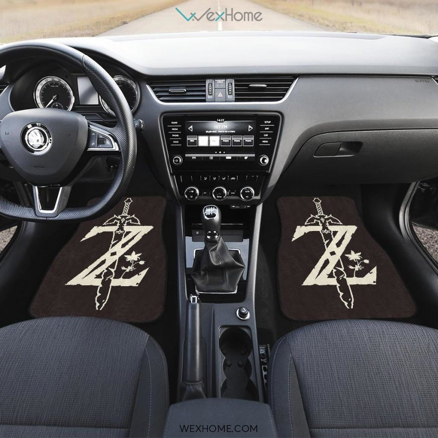Legend Of Zelda Z Sword Logo Car Floot Mats