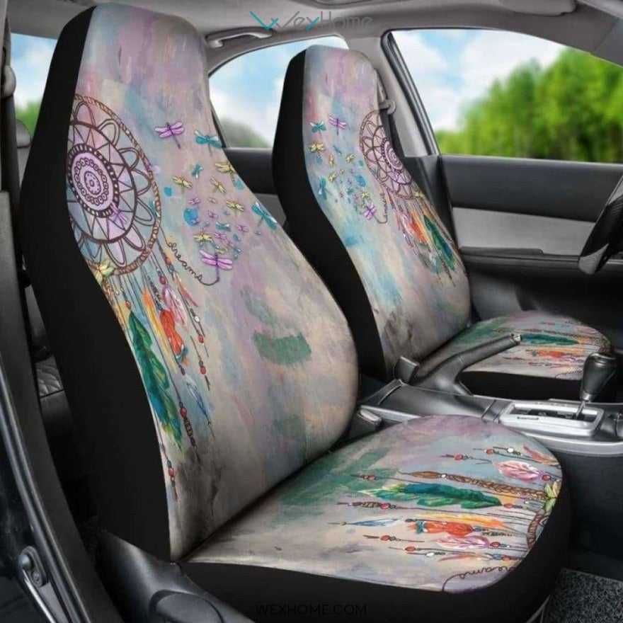 Dragonfly and Dreamcatcher Car Seat Cover