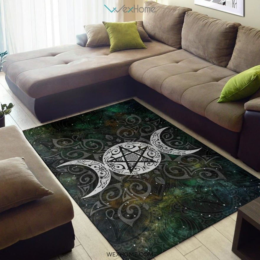 Celtic Triple Moon Pentagram Wicca Pagan