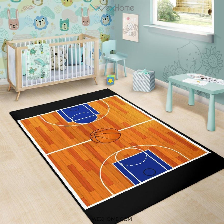 690 Rust Basketball Ground NURSERY AREA RUG