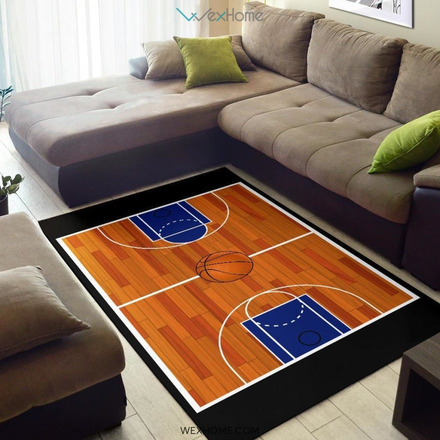 690 Rust Basketball Ground NURSERY AREA RUG