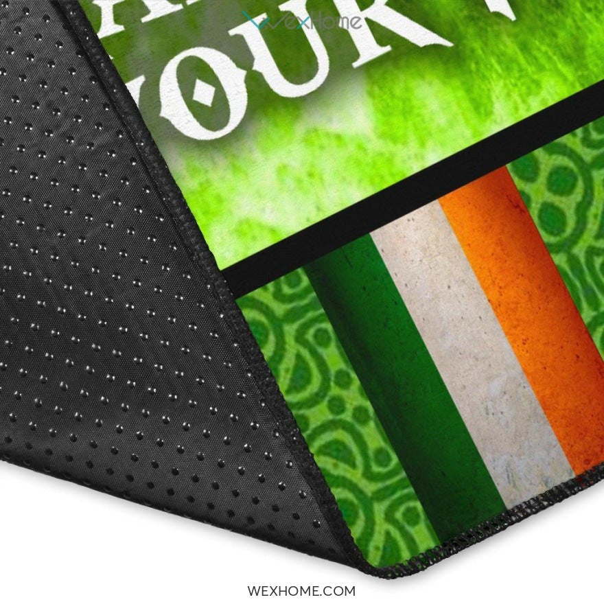 St Patrick's Day Irish Blessing May The Road Rise To Meet You Nursery Are Rug