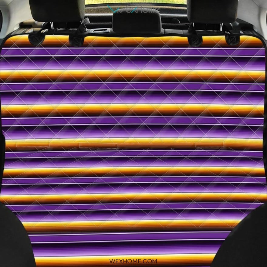 Yellow And Purple Mexican Baja Pet Car Seat Cover