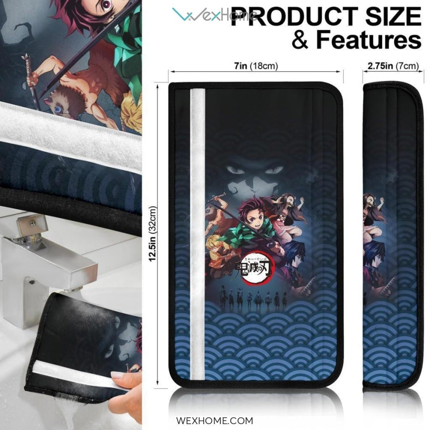 Demon Slayer Seat Belt Covers Demon Slayers Anime