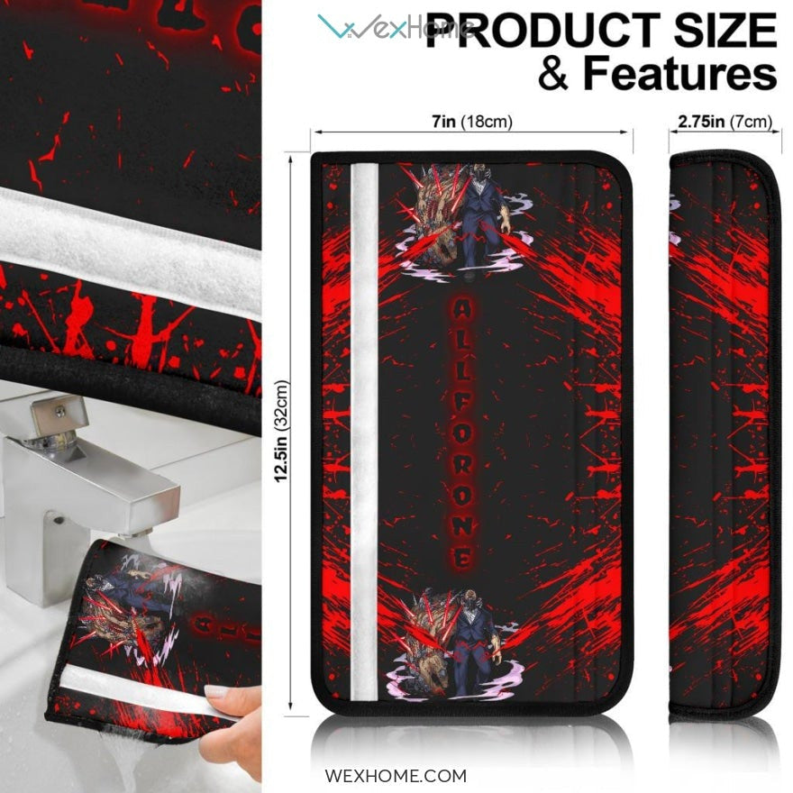 My Hero Academia Anime Seat Belt Covers | MHA All For One Action Figure Belt Covers