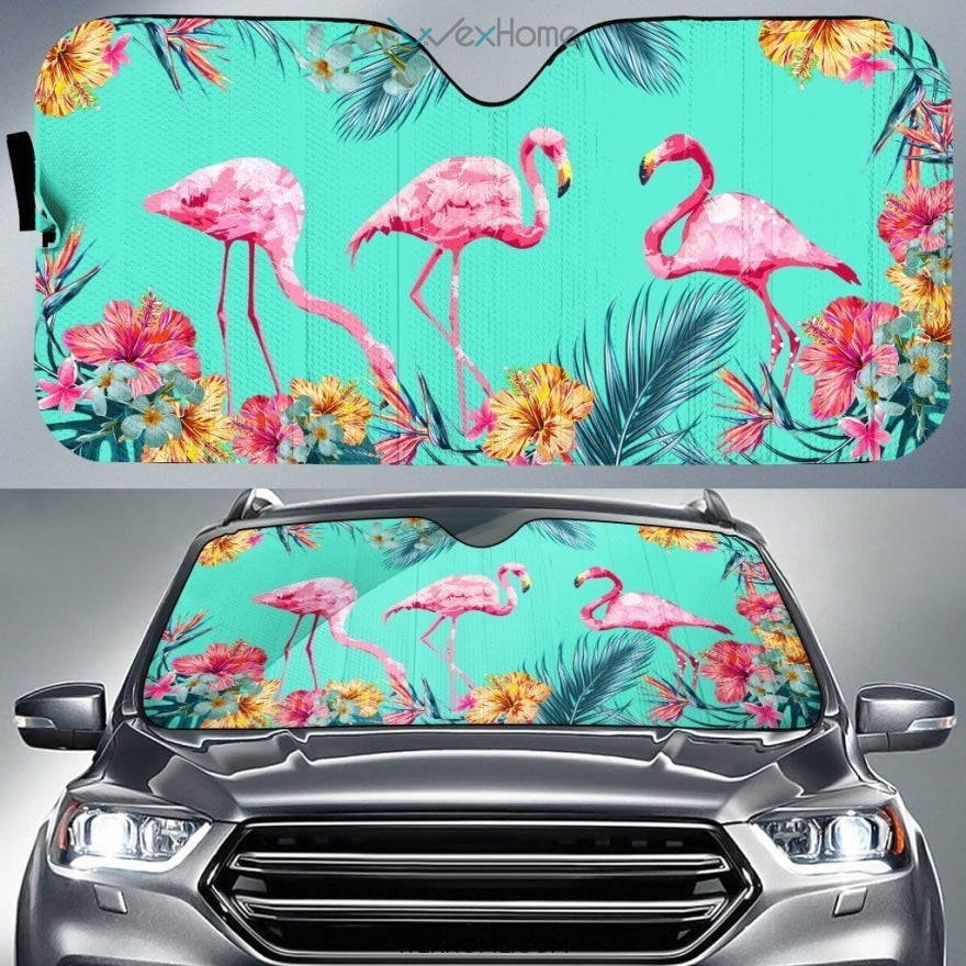 Flamingo Custom Car Windshield Sun Shade