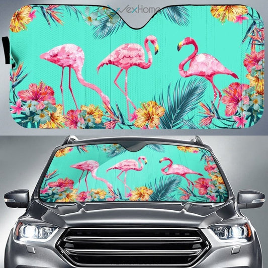 Flamingo Custom Car Windshield Sun Shade