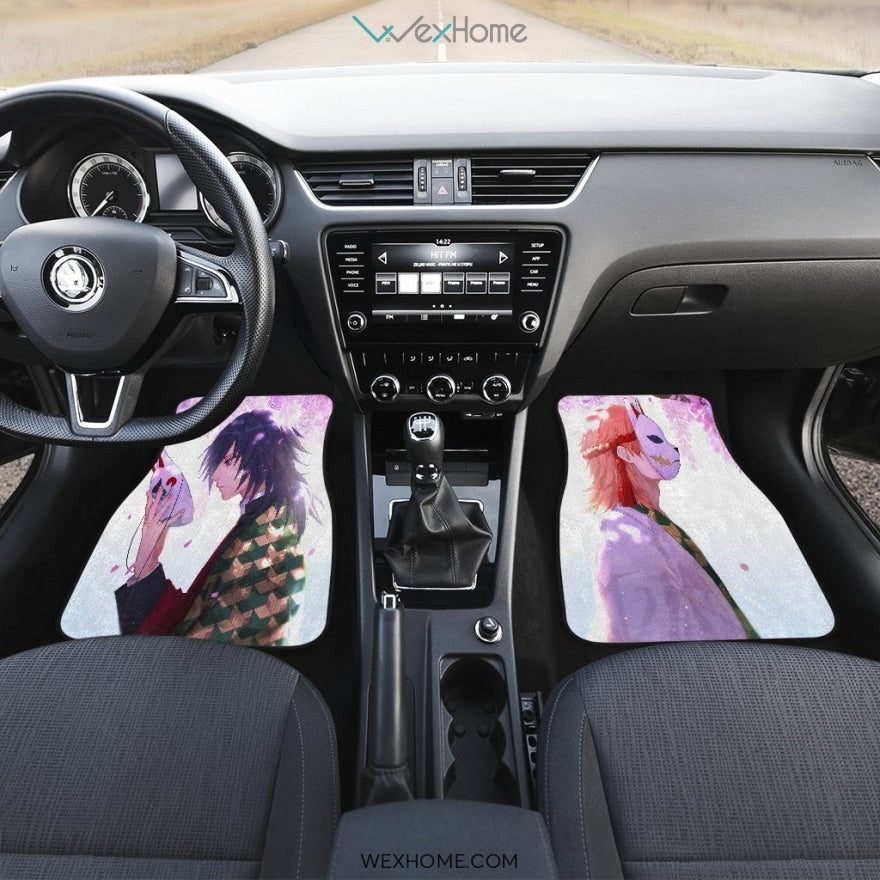 Giyuu And Sabito Mask Car Mats